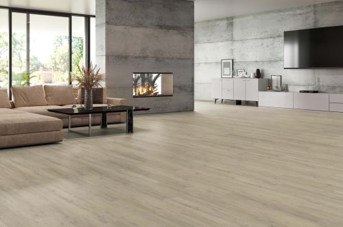 Eiche Mandel DESIGN, HDF Vinyl Twist PLUS lackiert ungefast, Holzoptik, 1-Stab, gebürstet Tilo