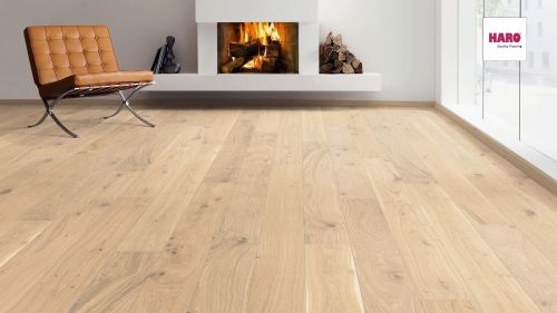 Eiche puroweiß Universal strukturiert naturaLin plus Top Connect HARO PARKETT 2500 Landhausdiele 180 2V