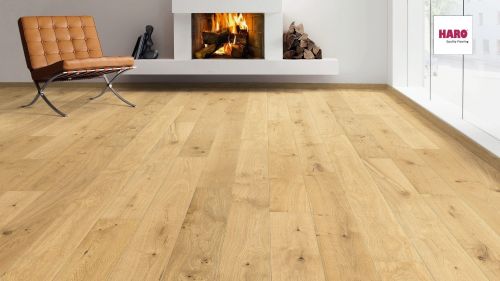 Eiche Universal strukturiert naturaLin plus Top Connect HARO PARKETT 2500 Landhausdiele 180 2V