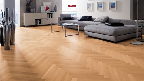 Buche gedämpft Trend naturaDur Nut & Feder HARO PARKETT 4000 Stab Allegro