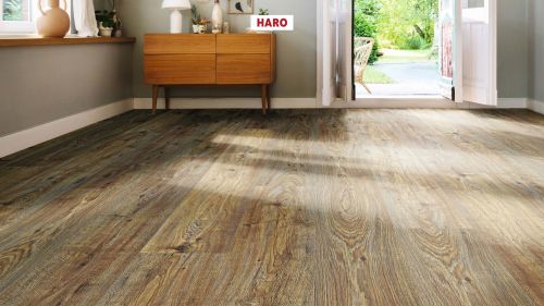 Eiche Quebec caramel* authentic Top Connect DISANO by HARO WaveAqua Landhausdiele 4V