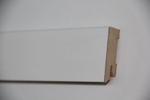 Sockelleiste weiß 58 mm eckig Cube MDF