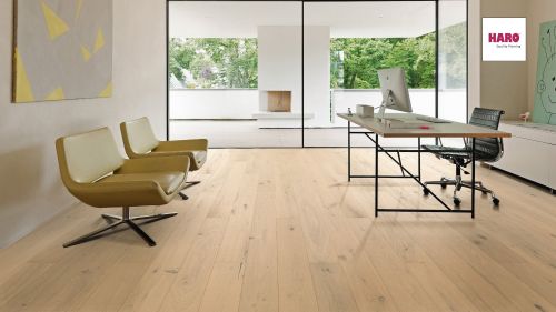 Eiche lichtweiß Sauvage strukturiert naturaLin plus Top Connect HARO PARKETT 4000 Landhausdiele 180 4V