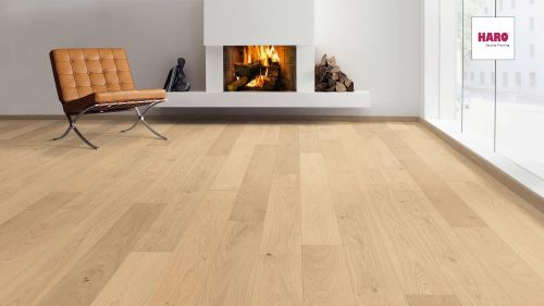 Eiche invisible Markant strukturiert naturaLin plus Top Connect HARO PARKETT 4000 Landhausdiele 180 4V