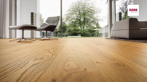 Eiche Sauvage strukturiert naturaLin plus Top Connect HARO PARKETT 4000 Landhausdiele Plaza 240 4V