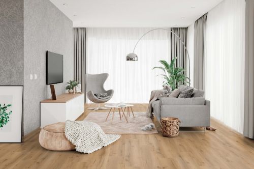 Eiche Macadamia DESIGN, HDF Vinyl Twist PLUS lackiert ungefast, Holzoptik, 1-Stab, softsynchron Tilo
