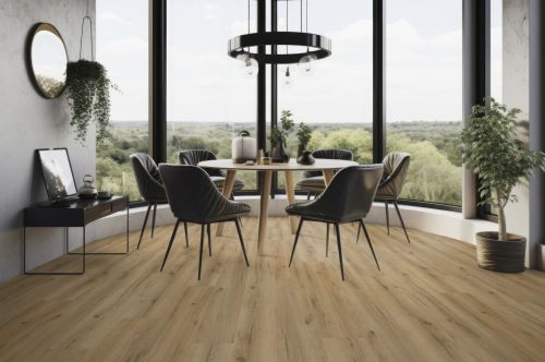 Eiche Macadamia DESIGN, Rigid Vinyl Twist PLUS lackiert gefast (4V), 1-Stab, softsynchron Tilo