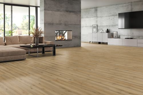 Eiche Macadamia DESIGN, Rigid Vinyl Twist PLUS lackiert gefast (4V), Holzoptik, 1-Stab, softsynchron Tilo