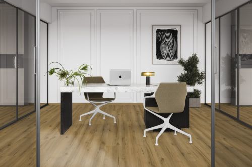 Eiche Kalahari DESIGN, Rigid Vinyl Twist PLUS lackiert gefast (4V), Holzoptik, 1-Stab, softsynchron Tilo