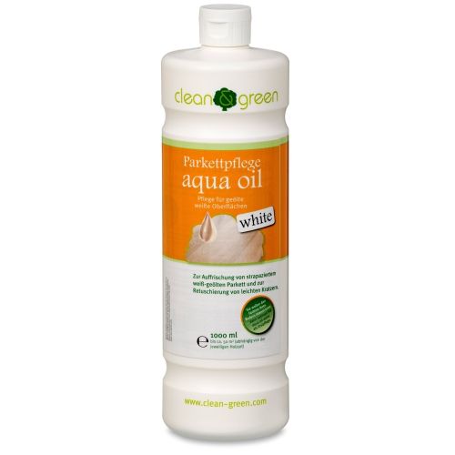 clean & green Parkettpflege aqua oil white