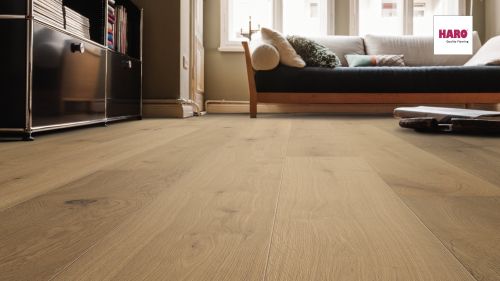 Raucheiche invisible Sauvage strukturiert naturaLin plus Top Connect HARO PARKETT 4000 Landhausdiele 180 4V