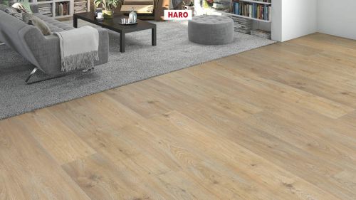 Eiche Quebec alabaster* authentic Top Connect DISANO by HARO WaveAqua Landhausdiele 4V
