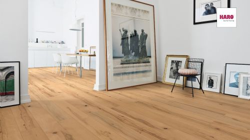 Buche gedämpft Universal strukturiert naturaLin plus Top Connect HARO PARKETT 4000 Landhausdiele 180 4V