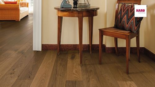 Bernsteineiche Sauvage retro strukturiert naturaLin plus Top Connect HARO PARKETT 4000 Landhausdiele 180 4V