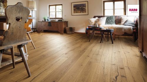 Eiche Alabama strukturiert naturaLin plus Top Connect HARO PARKETT 4000 Landhausdiele Plaza 240 4V