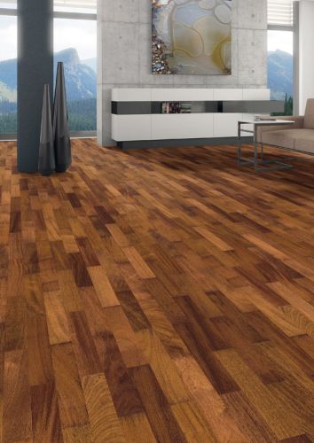 Merbau Favorit Stab Allegro Haro lackiert 10 x 70 x 490 mm