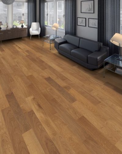 Bernsteineiche Markant strukturiert naturaLin plus Nut & Feder HARO PARKETT 4000 Landhausdiele Prestige