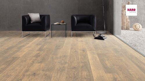 Eiche Barrique weiß Selectiv strukturiert oleovera Top Connect parkettmanufaktur by HARO 4000 Landhausdiele 4V