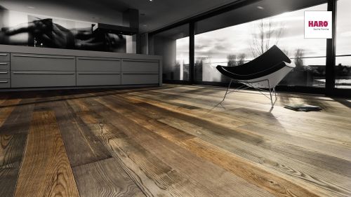 Esche Barrique Selectiv strukturiert oleovera Top Connect parkettmanufaktur by HARO 4000 Landhausdiele 4V