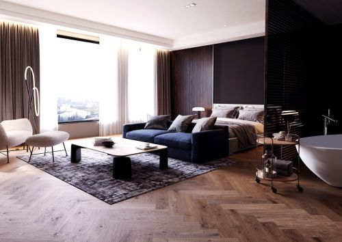 Eiche DEL MONTE Royal Castle Vinyl Fischgräte