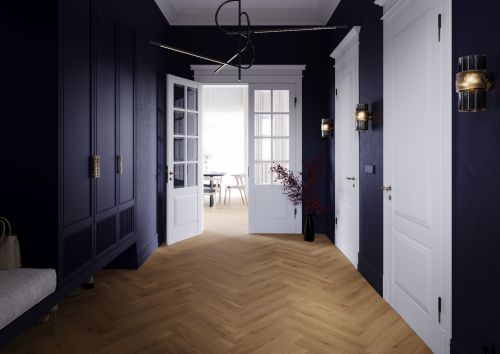 Eiche LOUVRE Royal Castle Vinyl Fischgräte