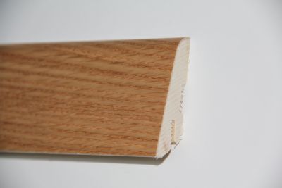 Eiche Natur Sockelleisten 40 mm massiv