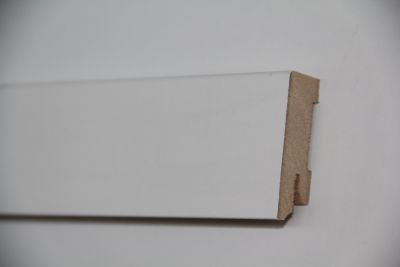 Sockelleiste weiß 58 mm eckig Cube MDF